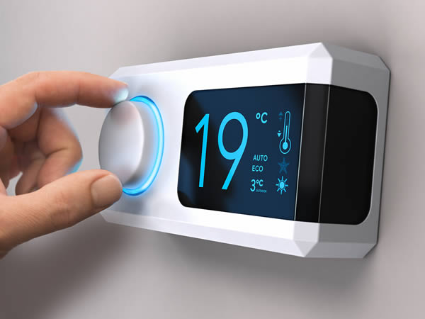 Temperatureinstellung mit Thermostat